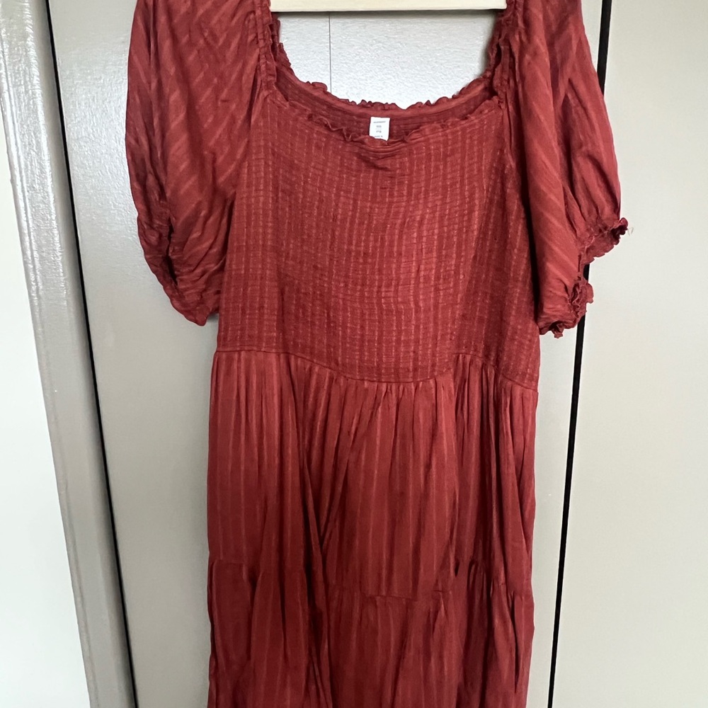 Old Navy Rust Red Maxi Dress
